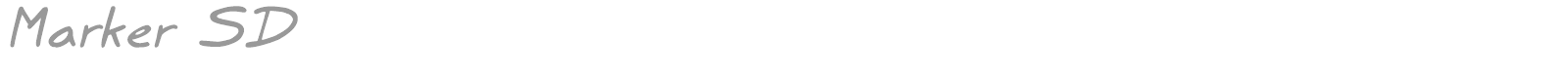 Marker font preview